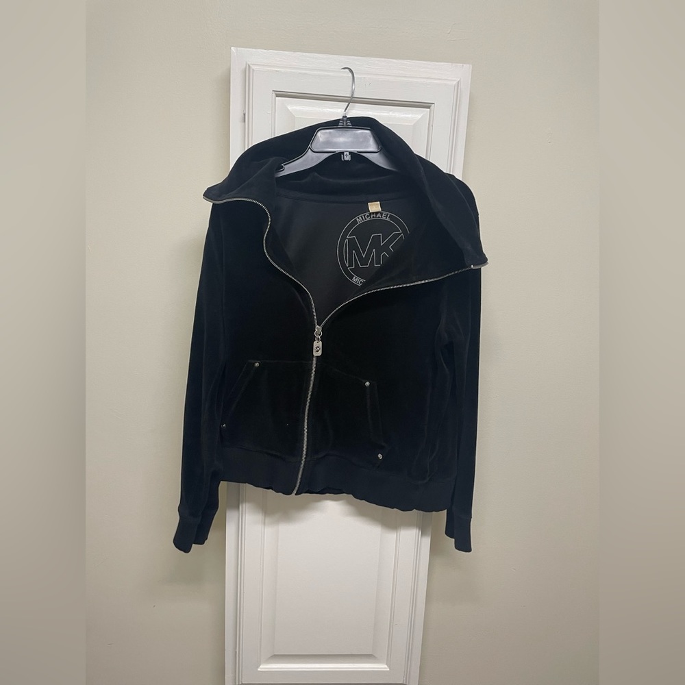 Michael Kors Ladies Velour Jacket - Women's L